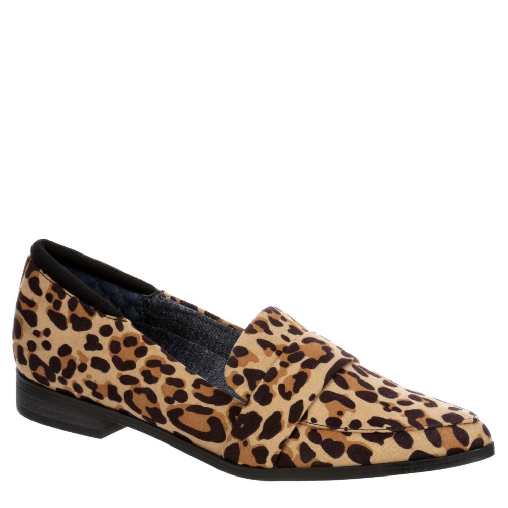 dr scholl's elegant loafer leopard