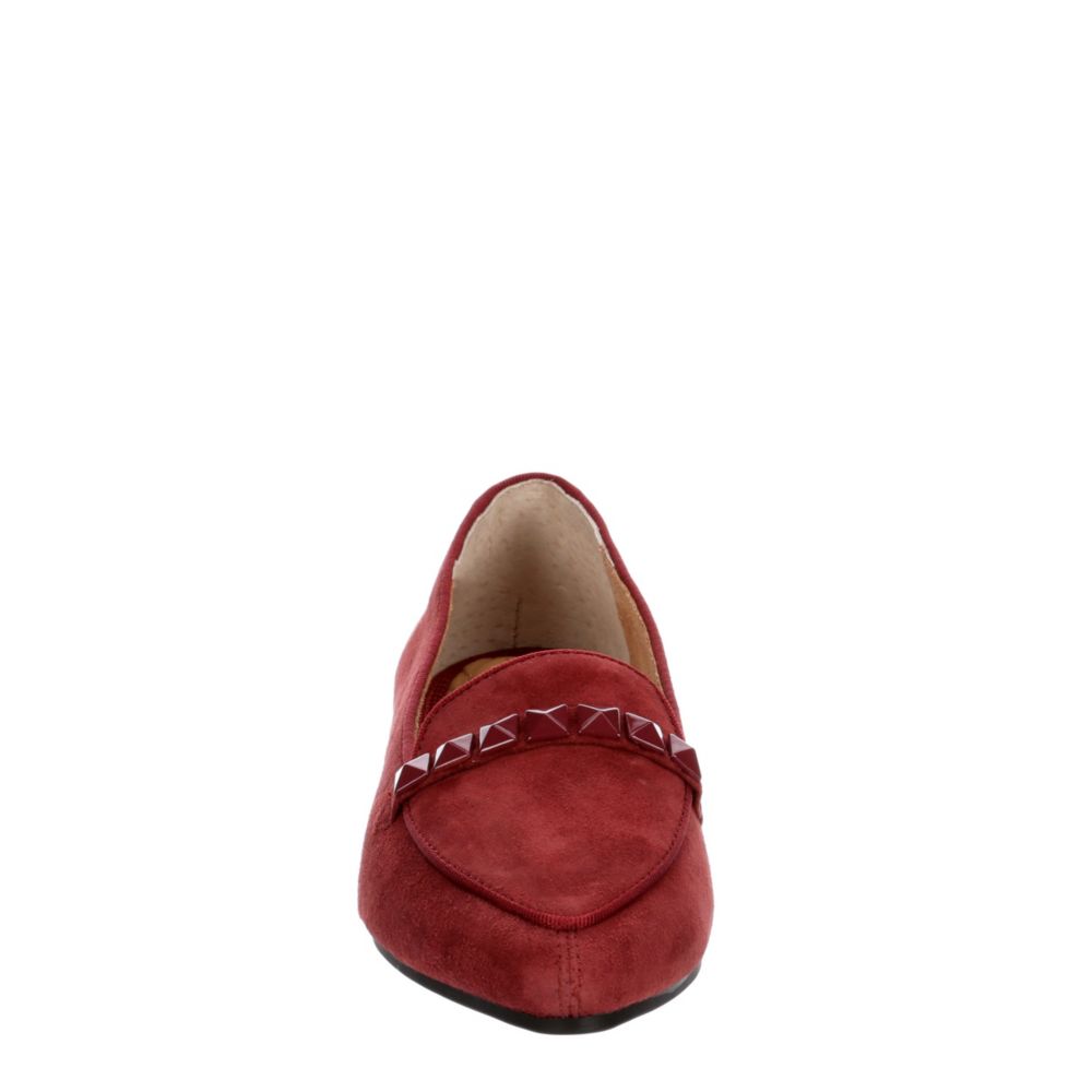 ME TOO Womens Abbott Flat - BURGUNDY