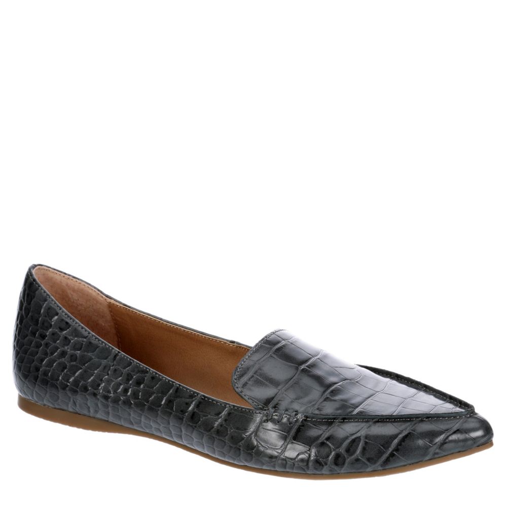 feather loafer flat