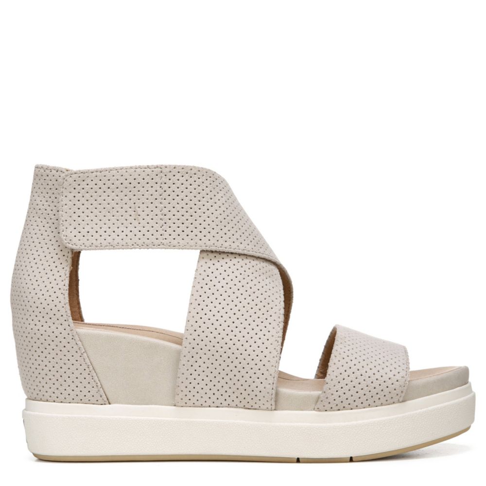 DR. SCHOLL'S Womens Sheena Platform Wedge Sandal - OFF WHITE