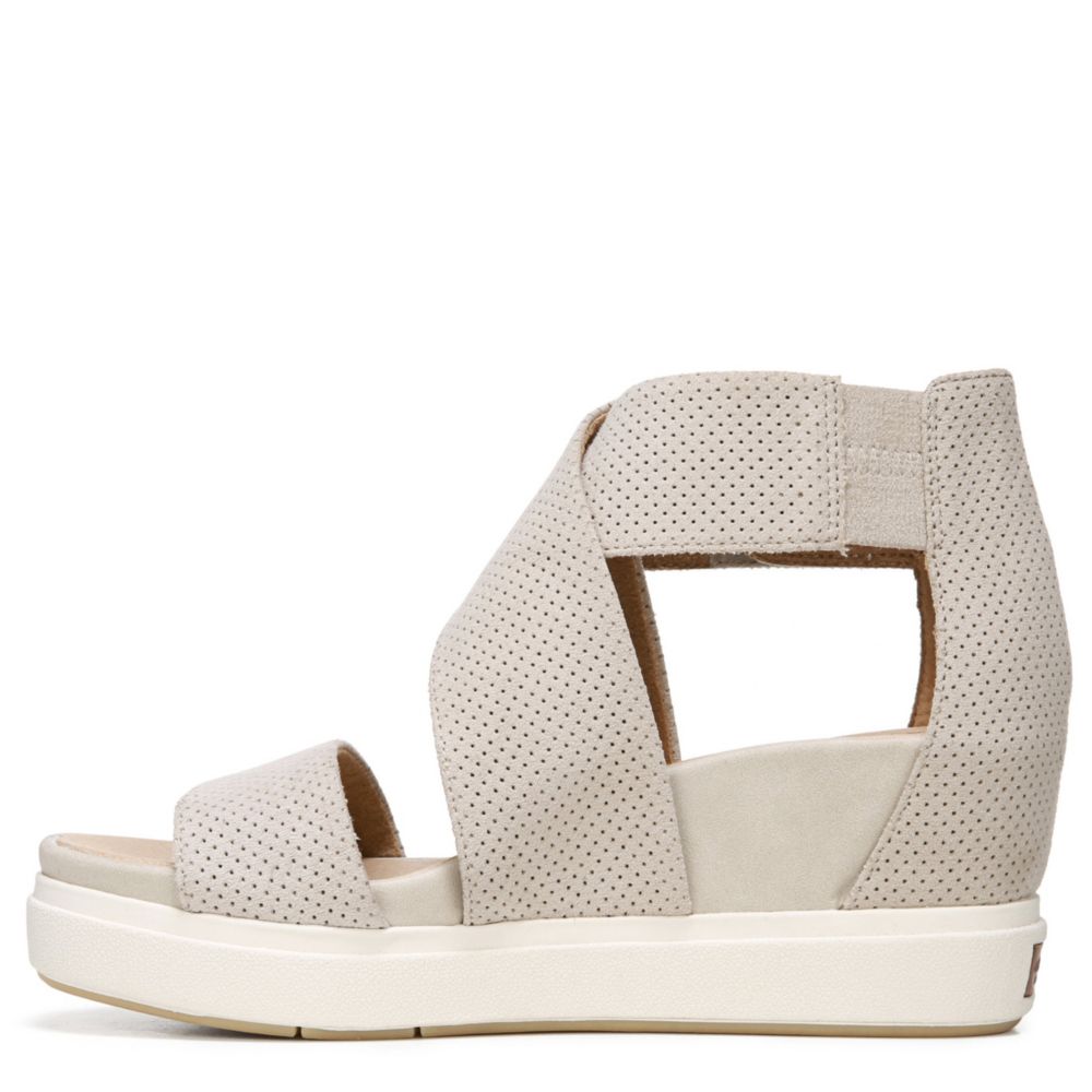 DR. SCHOLL'S Womens Sheena Platform Wedge Sandal - OFF WHITE