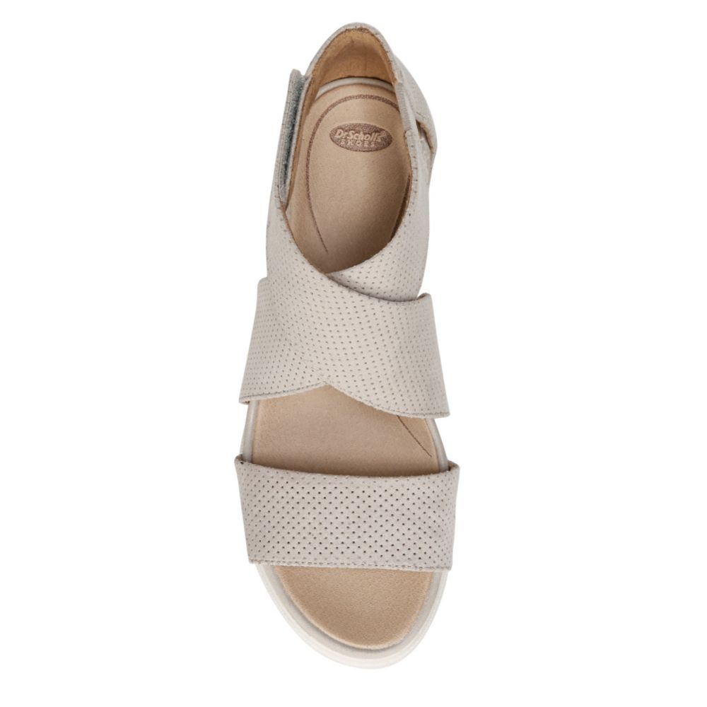 DR. SCHOLL'S Womens Sheena Platform Wedge Sandal - OFF WHITE