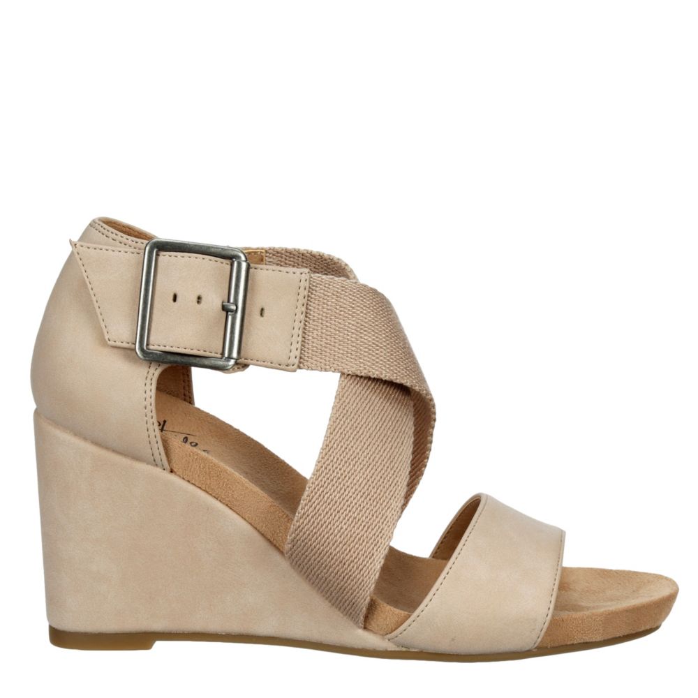 blush wedge sandals