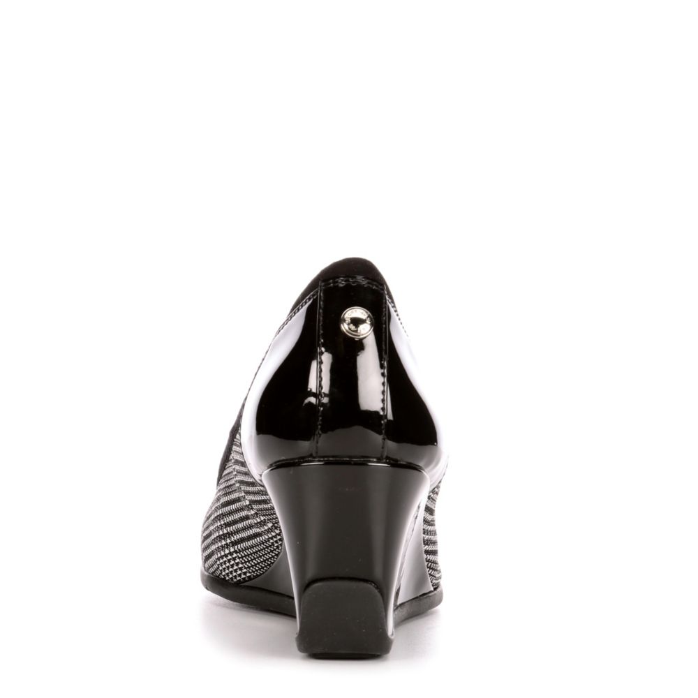 ANNE KLEIN Womens Topeka Wedge - PLAID