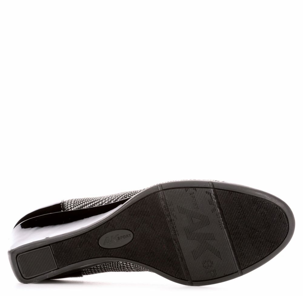 ANNE KLEIN Womens Topeka Wedge - PLAID