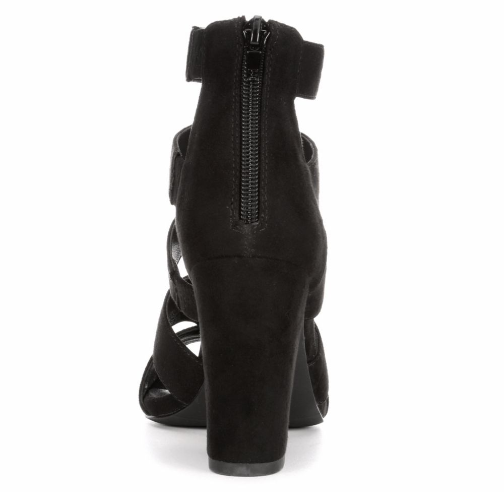 MADDEN GIRL Womens Bolt Heeled Sandal - BLACK