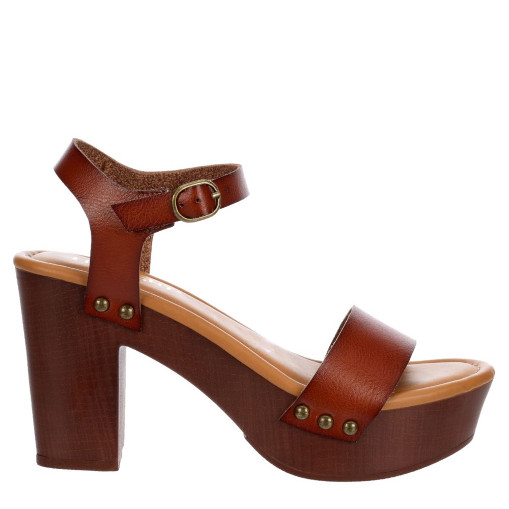 Cognac Limelight Womens Roxi Platform Sandal | Dress | Off Broadway Shoes