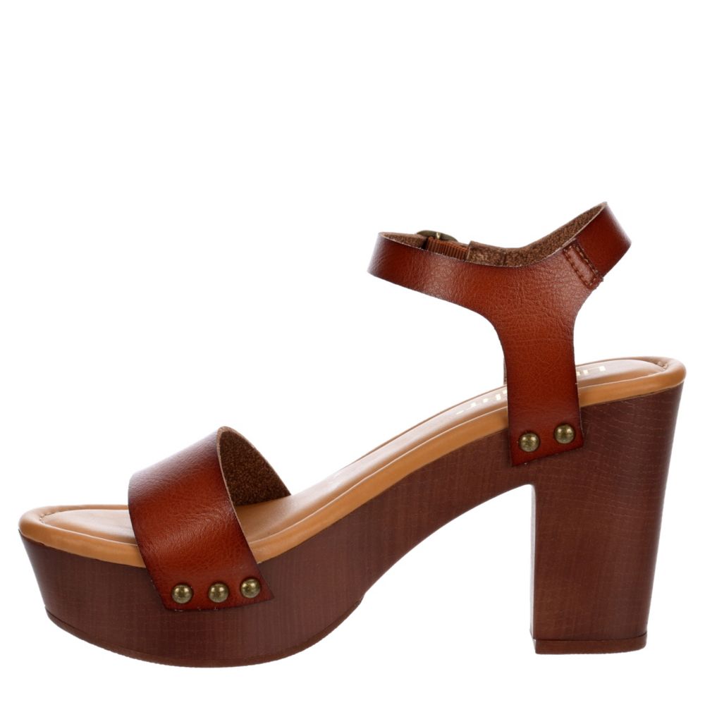 Cognac Limelight Womens Roxi Platform Sandal | Dress | Off Broadway Shoes