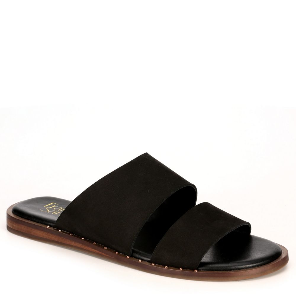 franco sarto one band flat leather sandals