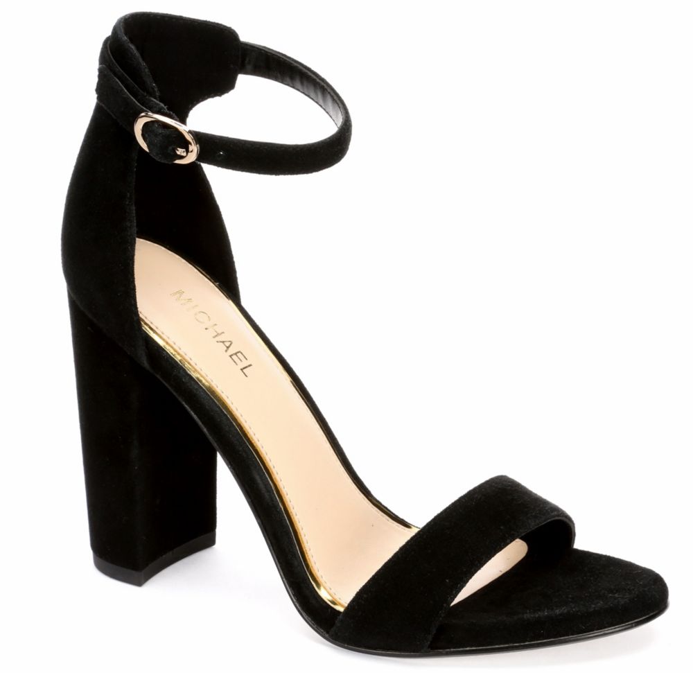MICHAEL BY MICHAEL SHANNON Womens Sammey Heeled Sandal - BLACK