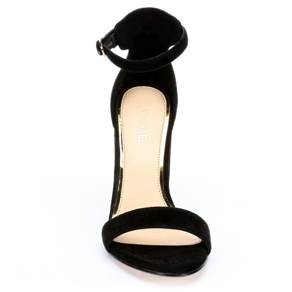 MICHAEL BY MICHAEL SHANNON Womens Sammey Heeled Sandal - BLACK
