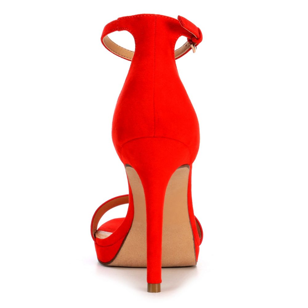 MICHAEL BY MICHAEL SHANNON Womens Angelica Platform Sandal - RED