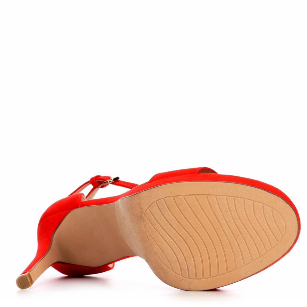 MICHAEL BY MICHAEL SHANNON Womens Angelica Platform Sandal - RED