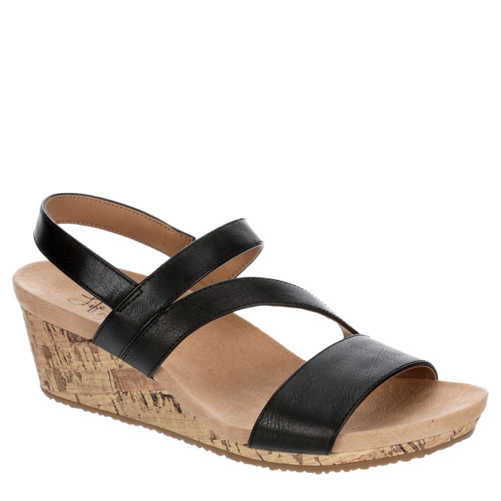 lifestride milly women's wedge sandals