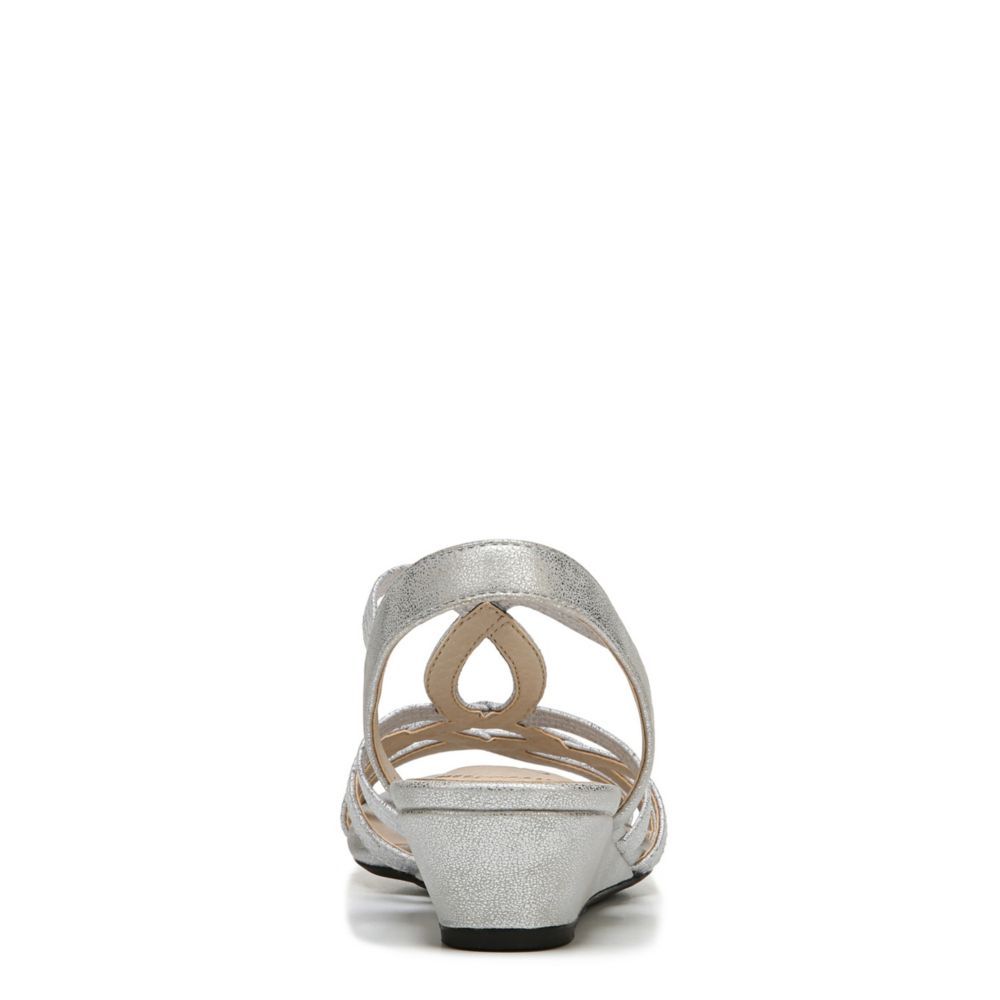 lifestride silver sandals