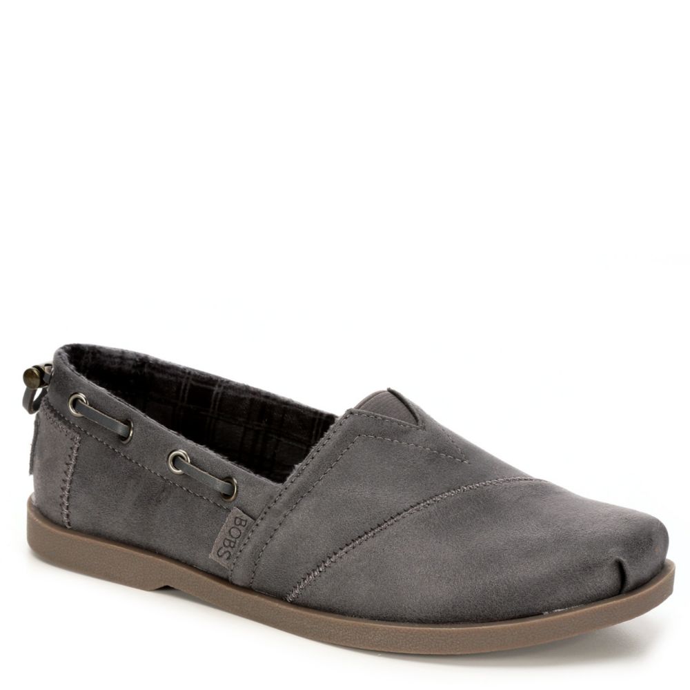 Skechers Bobs Womens Chill Luxe Buttoned Up Grey