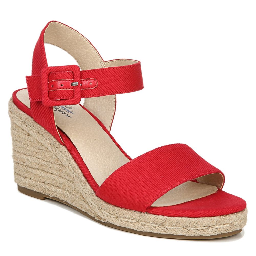 lifestride tango women's wedge sandals