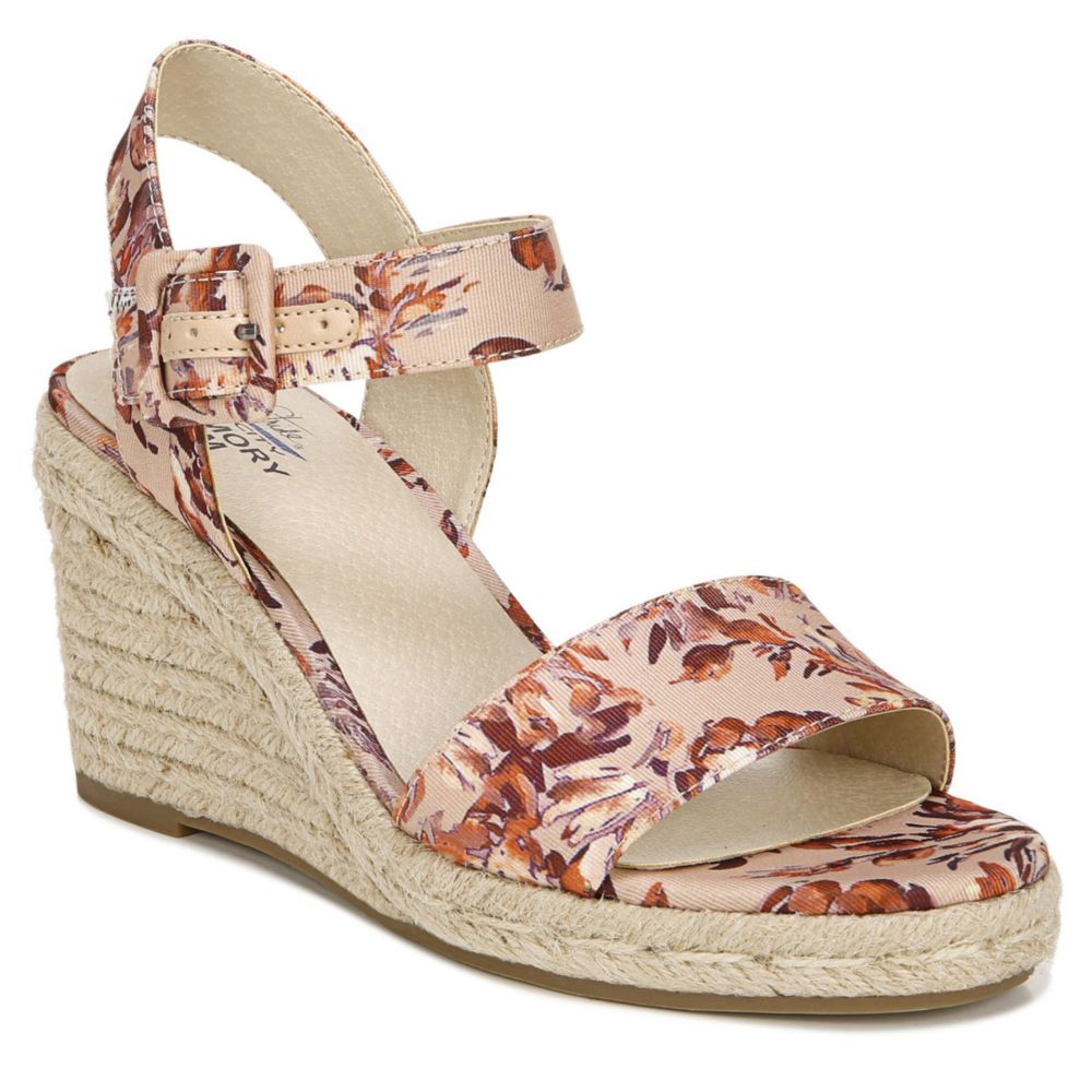 lifestride tango women's wedge sandals