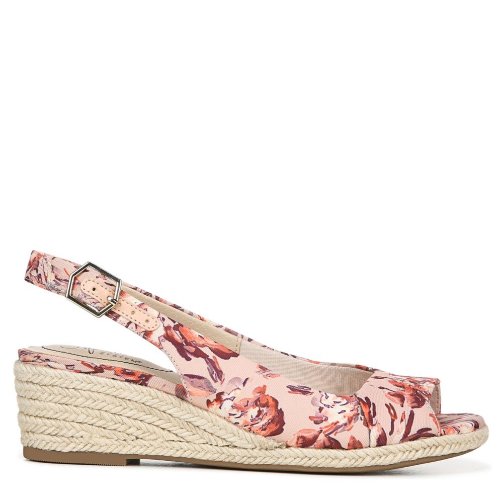 lifestride socialite women's wedge sandals