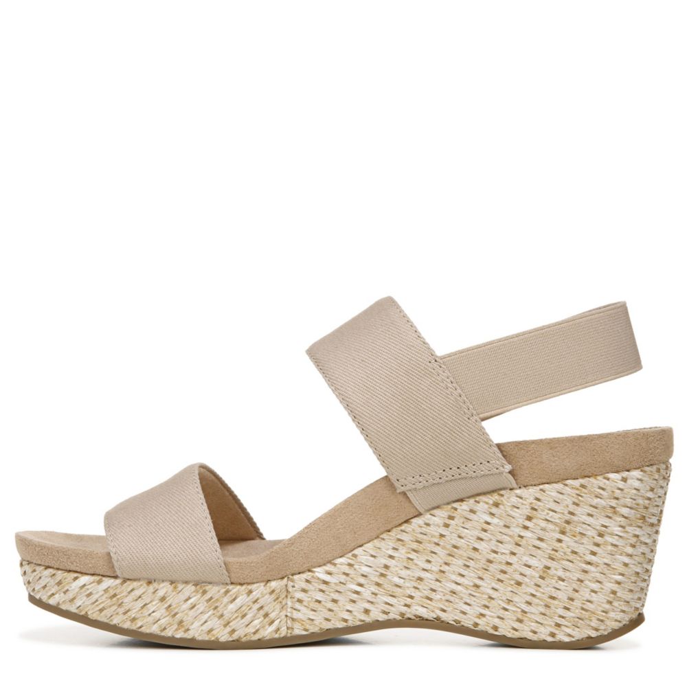 LIFESTRIDE Womens Delta Wedge Sandal - TAUPE