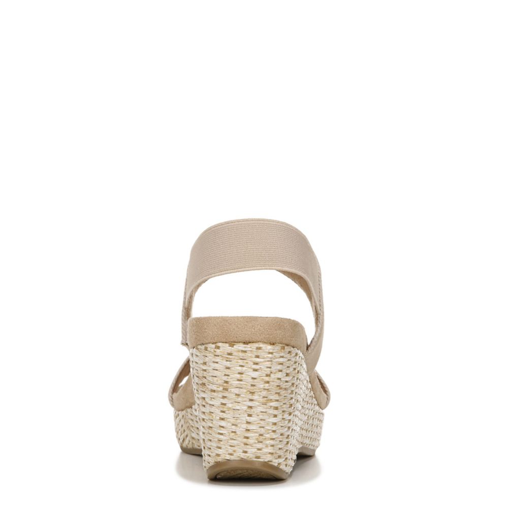 LIFESTRIDE Womens Delta Wedge Sandal - TAUPE