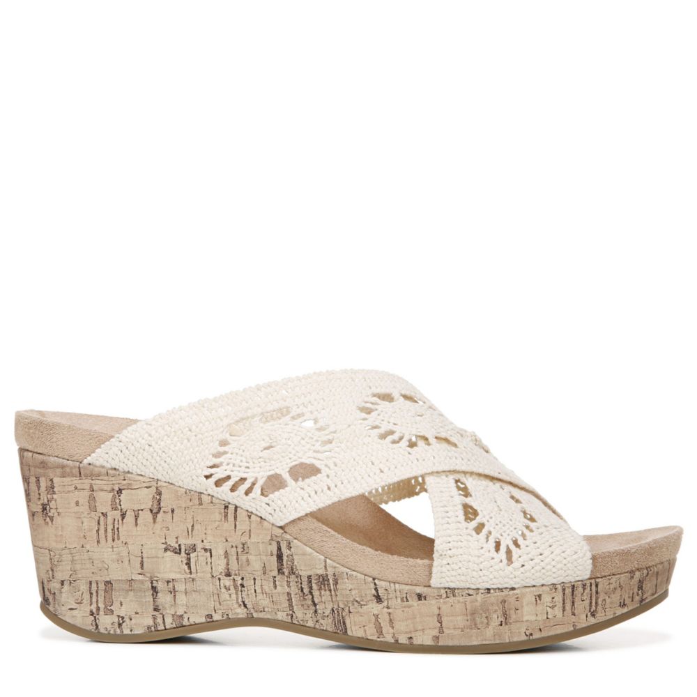 Womens Donna Slip On Wedge Sandal