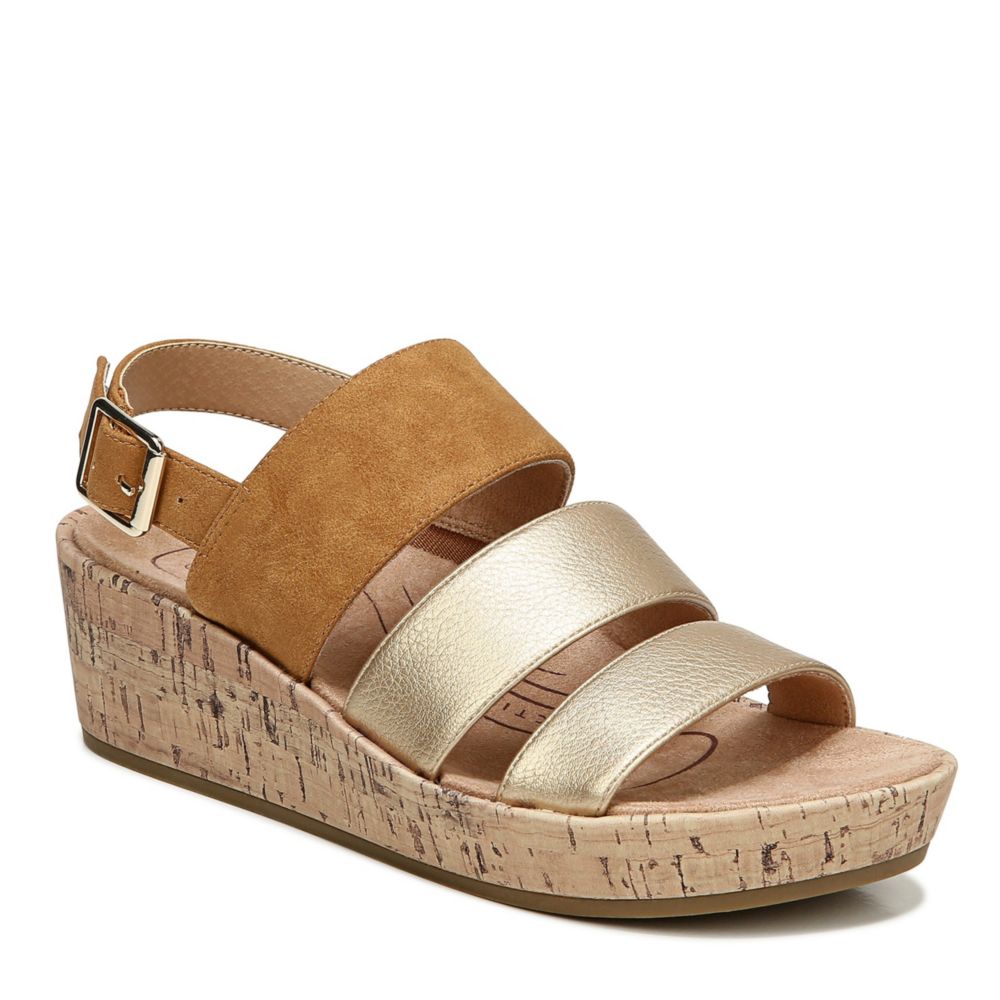 lifestride gold sandals