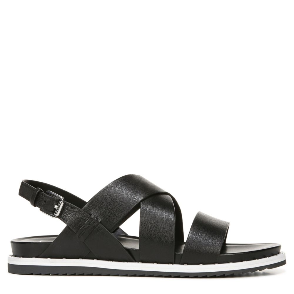 franco sarto black flat sandals