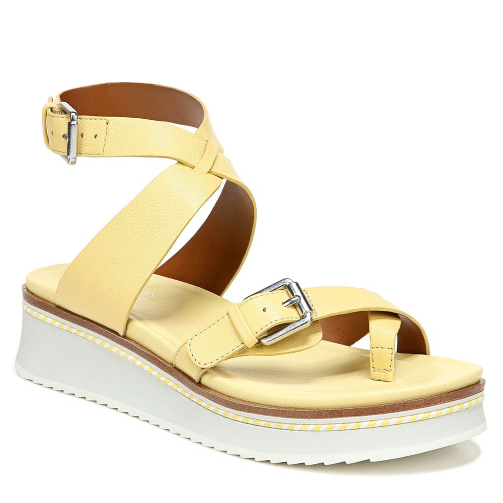 franco sarto yellow sandals