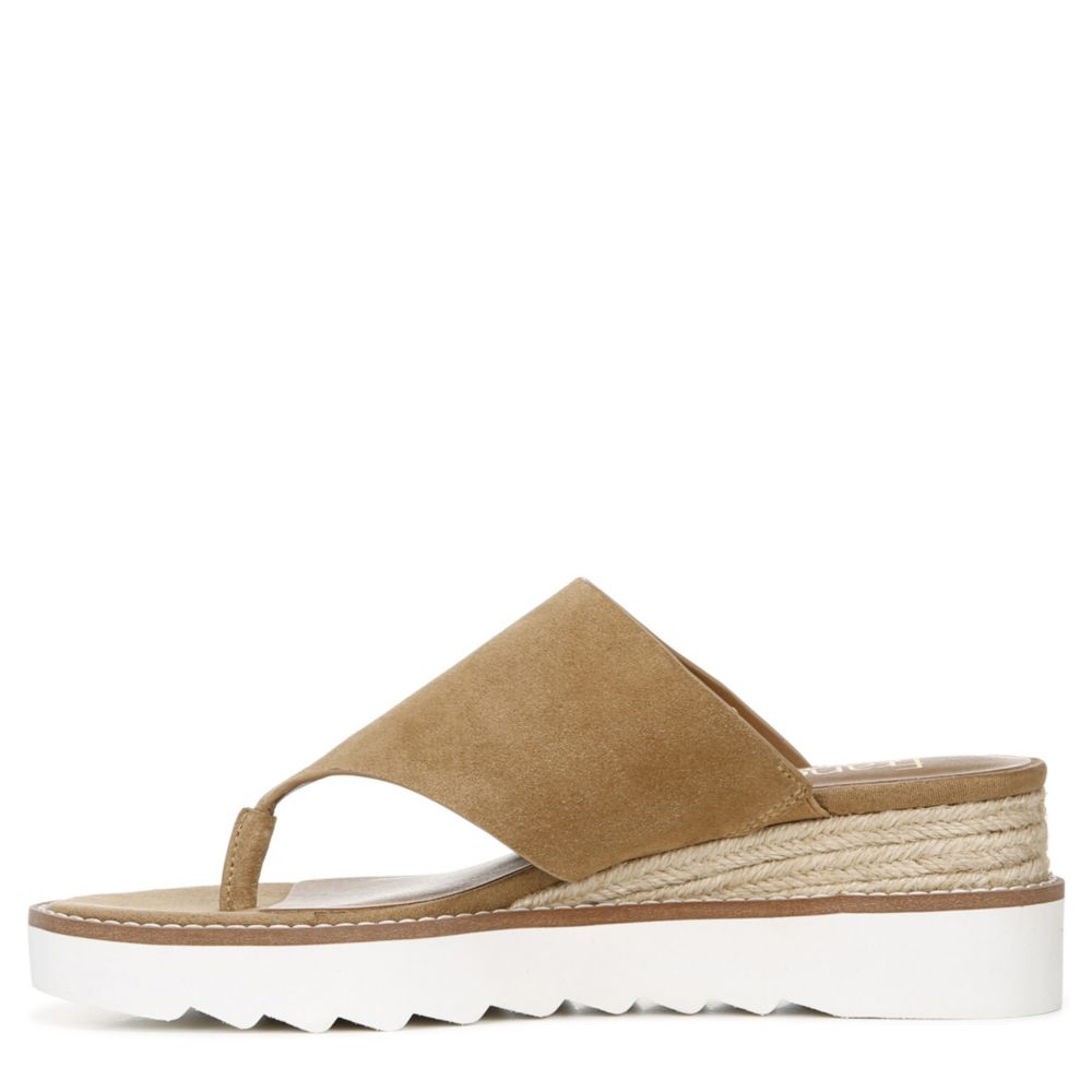 FRANCO SARTO Womens Cramer Espadrille Wedge Sandal - TAUPE