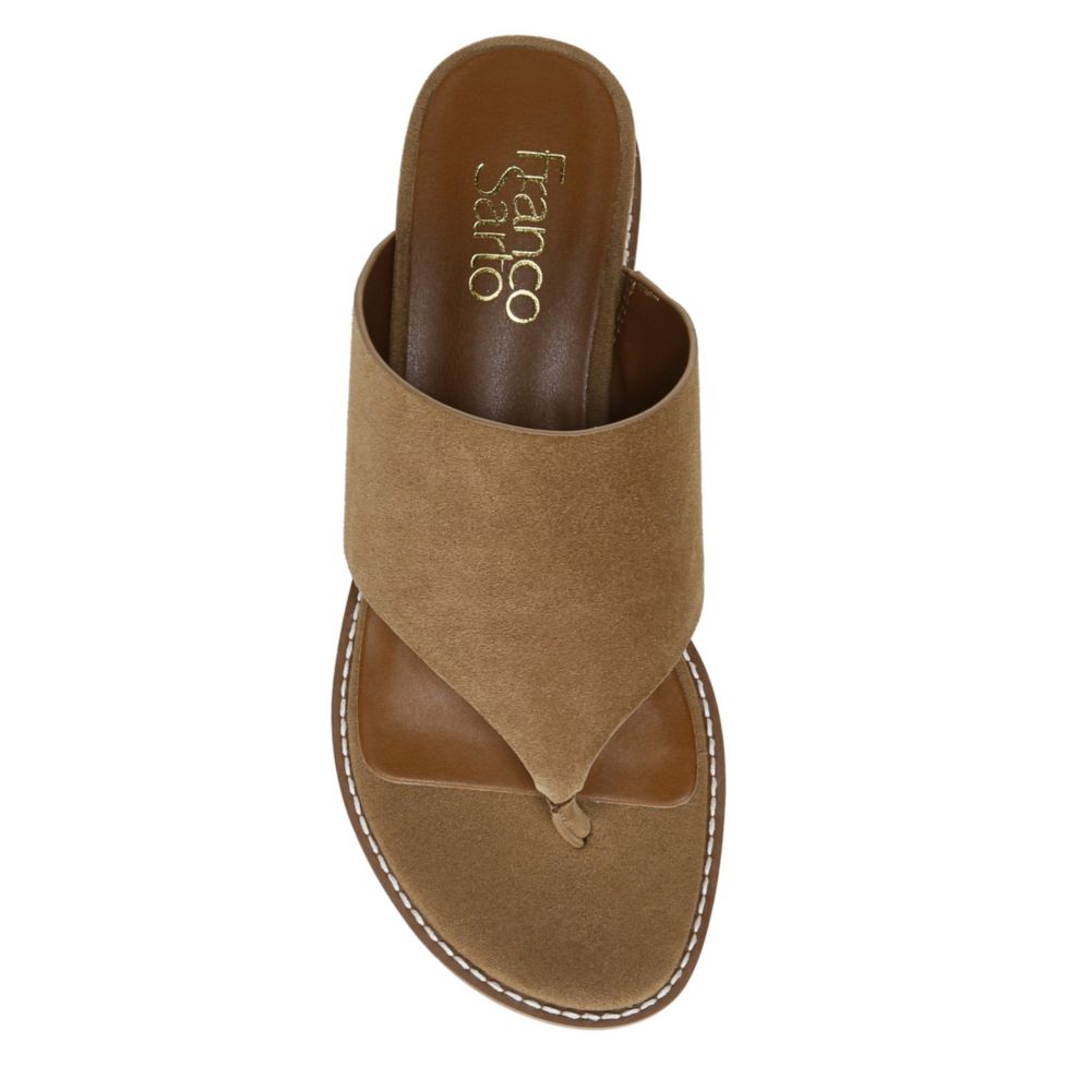 FRANCO SARTO Womens Cramer Espadrille Wedge Sandal - TAUPE