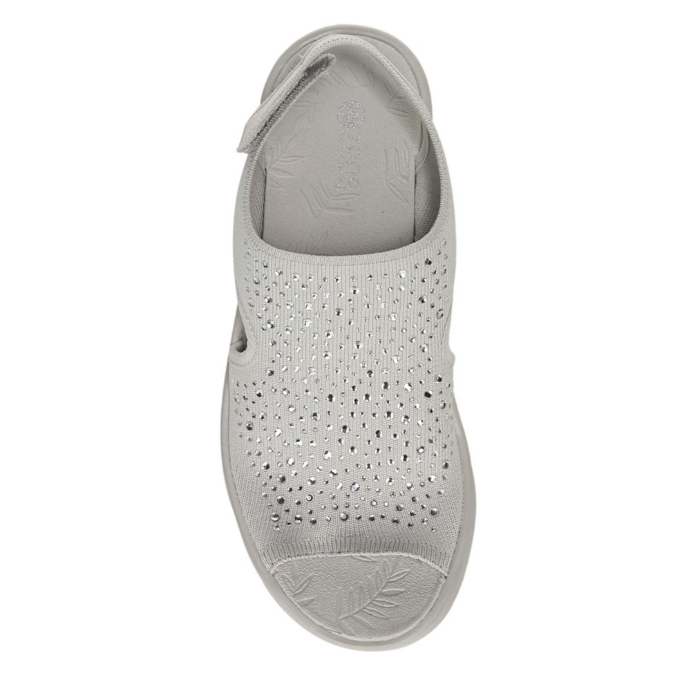 BZEES Womens Saucy Wedge Sandal - GREY