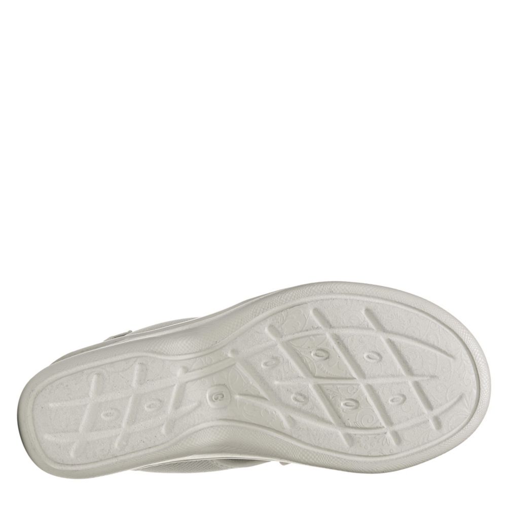 BZEES Womens Saucy Wedge Sandal - GREY