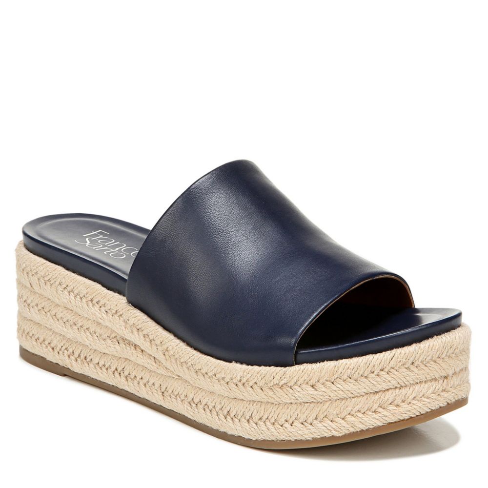 franco sarto black wedges