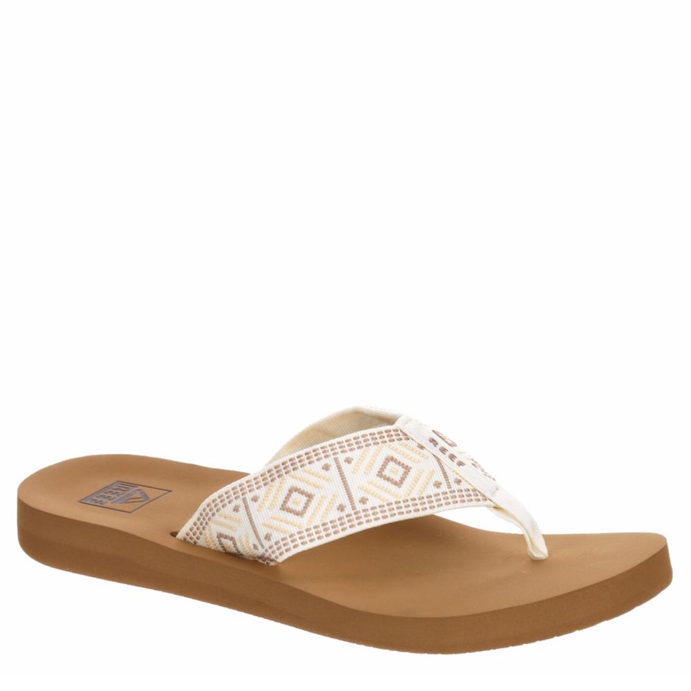 white reef flip flops womens