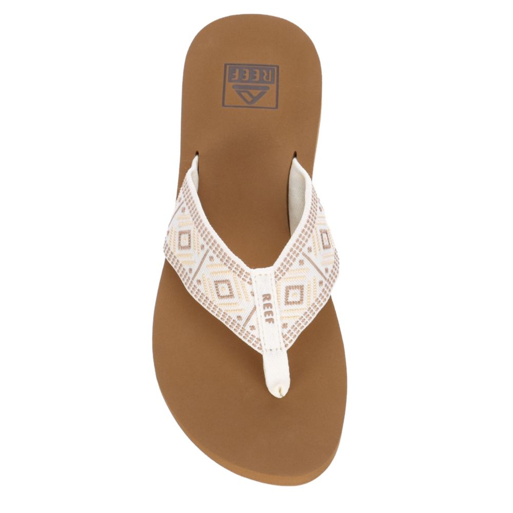 white reef flip flops womens