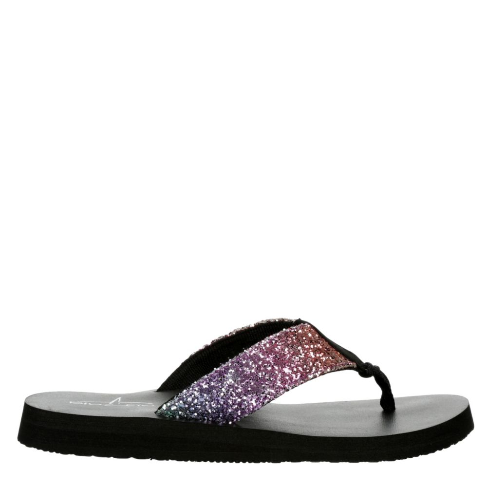 blue fin flip flops womens