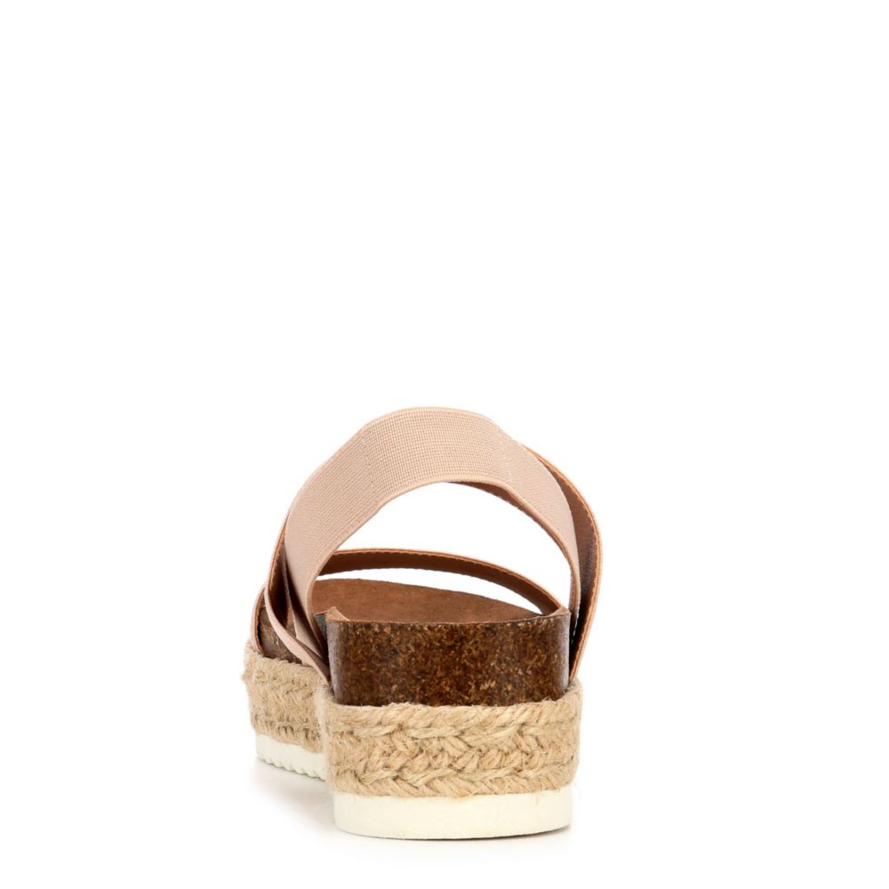 MADDEN GIRL Womens Cybell Espadrille Platform Sandal - NUDE