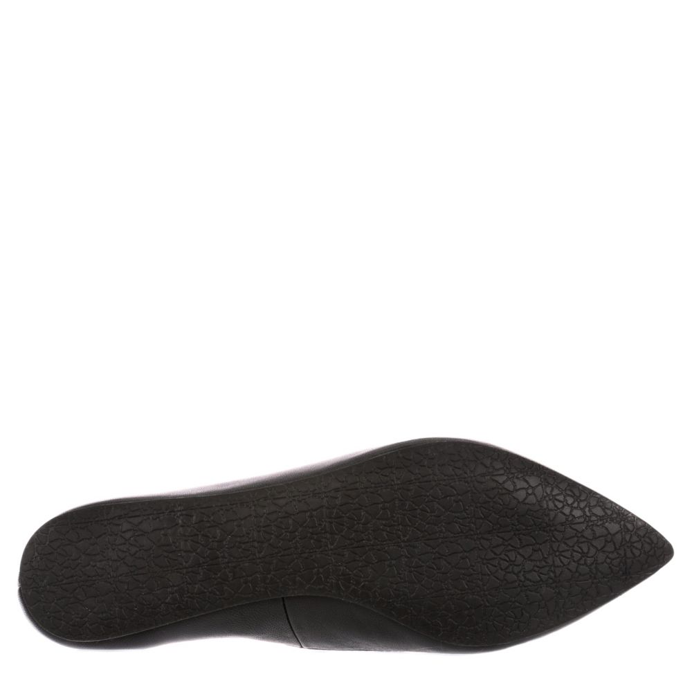 STEVE MADDEN Womens Feather Loafer Flat - BLACK