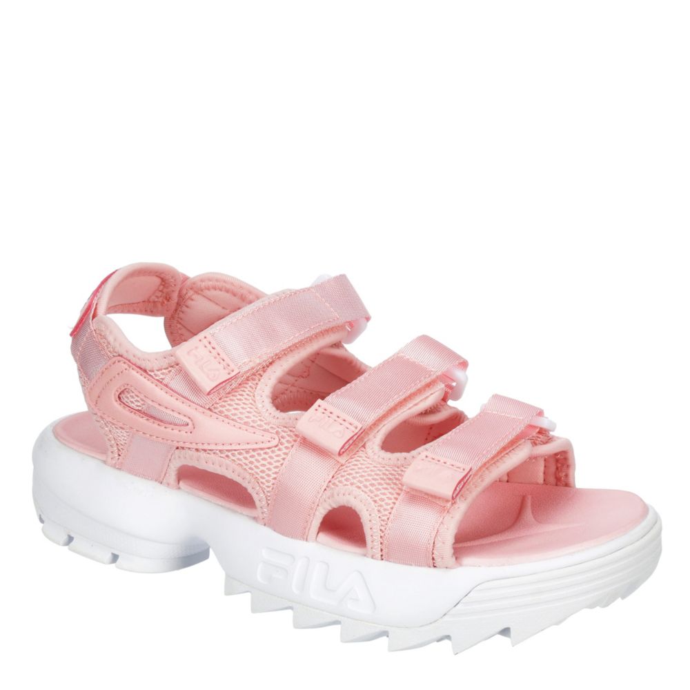 fila pink sandals