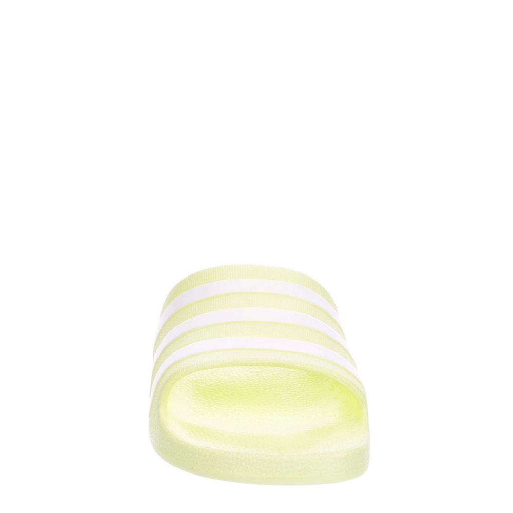 ADIDAS Womens Adilette Aqua Slide Sandal - YELLOW