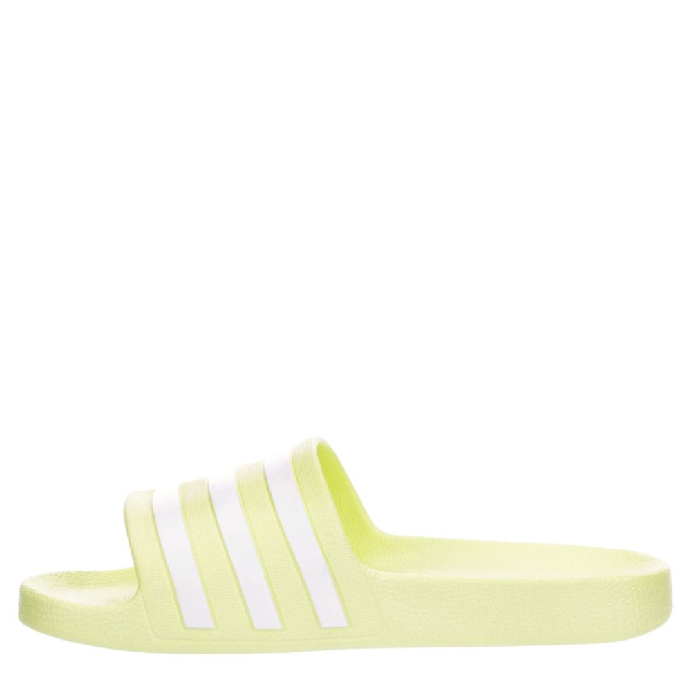 ADIDAS Womens Adilette Aqua Slide Sandal - YELLOW