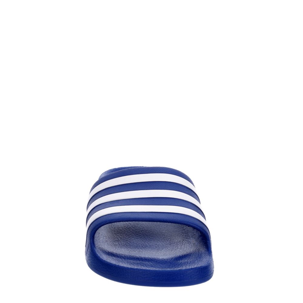 ADIDAS Womens Adilette Aqua Slide Sandal - BLUE