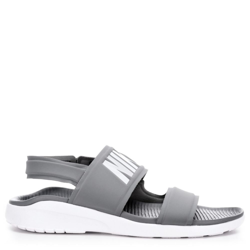 grey nike sandals tanjun