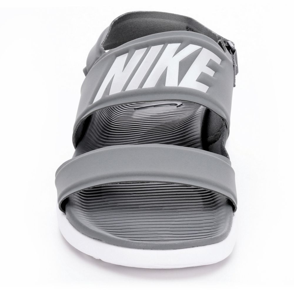 grey nike sandals tanjun
