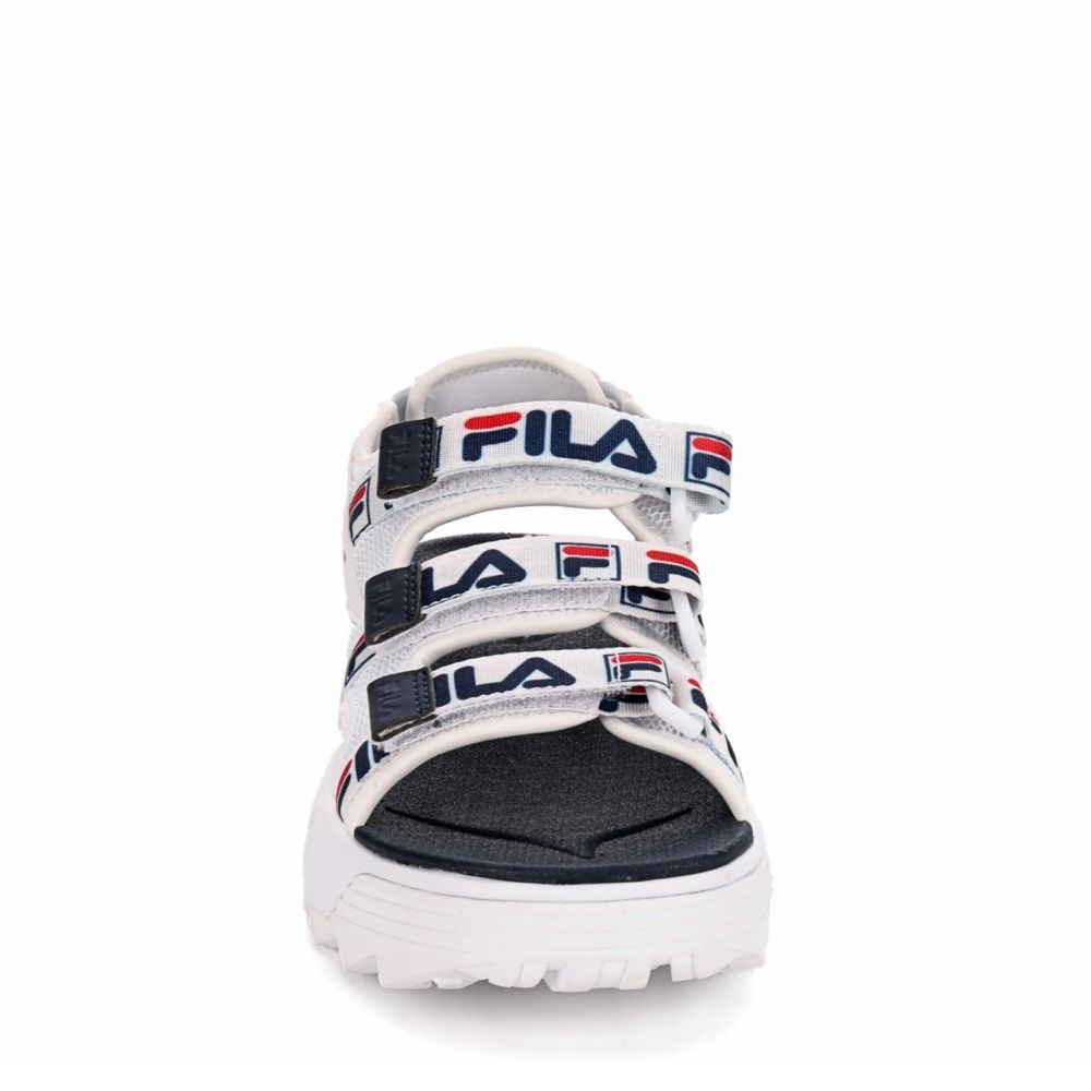 fila disruptor sandals white