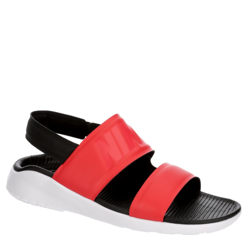 red nike sandals womens