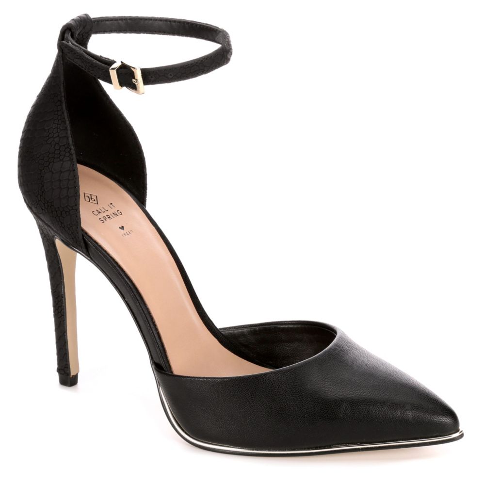 spring black heels