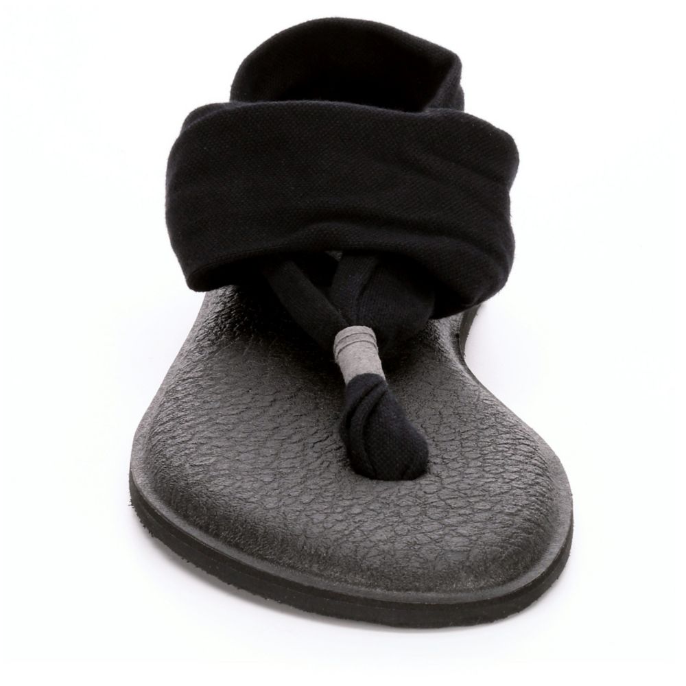 sanuk yoga sling sandals black