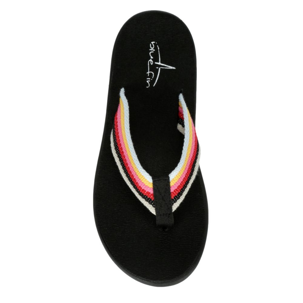 puma multicolor thong flip flop